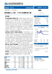 断档期收入下滑，下半年业绩释放可期