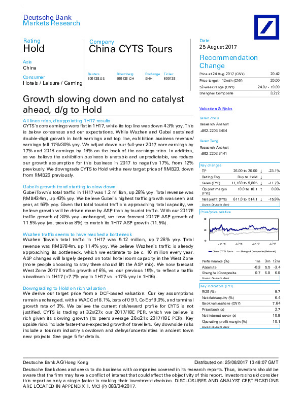 Growth slowing down and no catalyst ahead, d/g to Hold