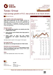 High earnings growth in FY17; new products to be future drivers
