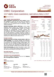 1H17 slightly misses expectations; rapid delivery likely in 2H17