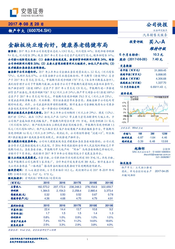 金融板块业绩向好，健康养老稳健布局