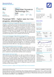 Passenger NEV – higher opex but nice progress; reiterating Buy