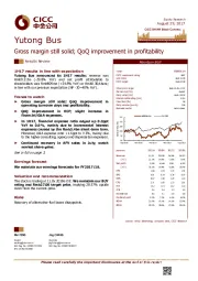 Gross margin still solid; QoQ improvement in profitability