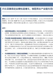 内生因素推进业绩快速增长，物联网全产业链布局值得期待