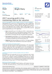 2Q17 recurring profit in line;maintaining Hold on fair valuation