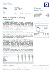 A fair JV proposal to minority shareholders