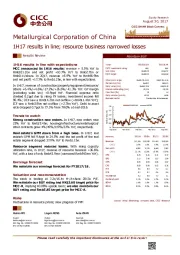 1H17 results in line; resource business narrowed losses