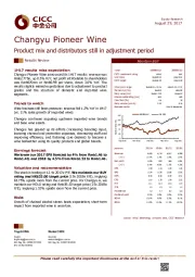 Product mix and distributors still in adjustment period