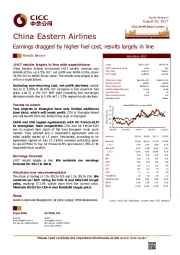 Earnings dragged by higher fuel cost, results largely in line