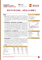 量价齐升降本增效，政策助力业绩腾飞