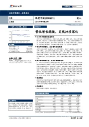 2017年半年报点评：营收增长稳健，变现持续深化