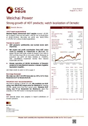 Strong growth of HDT products; watch localization of Dematic