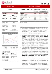 公司2017/2018年业绩将保持增长：增速符合预期，2018年将有百万吨项目投产