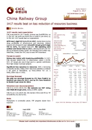 1H17 results beat on loss reduction of resources business