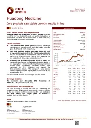 Core products saw stable growth, results in line