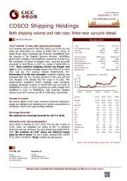Both shipping volume and rate rose; three-year up-cycle ahead