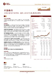 业绩显著超市场预期,A/H上涨空间25.29/35.35%