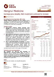 Earnings grew steadily, R&D investment continued to increase