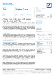 A high-yield hydro play with upside from thermal tariff hike