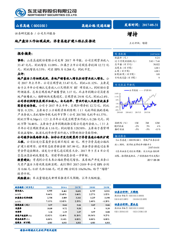 地产盘活工作初现成效，济青高速扩建工程扎实推进