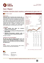 Publishes restrictive stock incentive; performance to grow over L-T