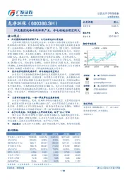 阳光集团战略布局环保产业，非电领域治理空间大