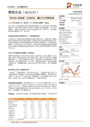 “新材料+新能源”双轮驱动，量价齐升预期渐强