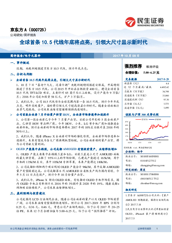 全球首条10.5代线年底将点亮，引领大尺寸显示新时代
