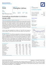 Controlling shareholder to initiate a tender offer