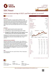 Hydro boosted earnings in 3Q17; coal-fired segment to recover