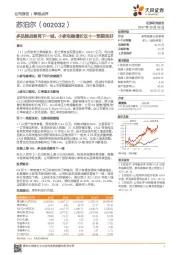 多品牌战略再下一城，小家电稳增长双十一预期良好