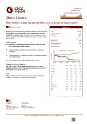 Raw material prices squeeze profits; sales & prices to fuel recovery