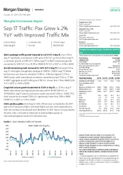 Sep-17 Traffic: Pax Grew 4.2% YoY with Improved Traffic Mix
