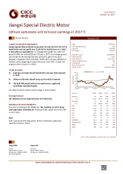 Lithium carbonate unit to boost earnings in 2017