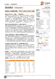 玻璃龙头业绩稳定增长，深加工及海外业务助力起航