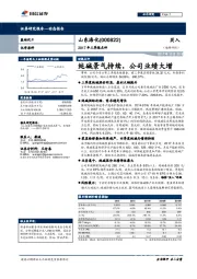 2017年三季报点评：纯碱景气持续，公司业绩大增