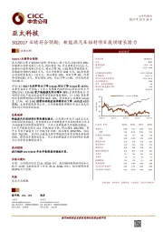 3Q2017业绩符合预期；新能源汽车铝材项目提供增长潜力中