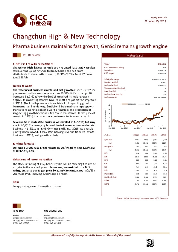 Pharma business maintains fast growth; GenSci remains growth engine