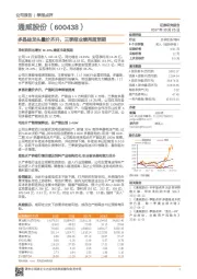 多晶硅龙头量价齐升，三季报业绩再超预期