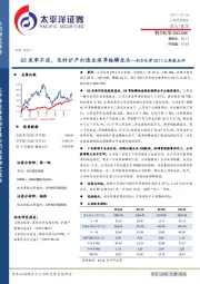 2017三季报点评：Q3淡季不淡，及时扩产打造全球草铵膦龙头