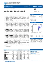 业绩符合预期，期待公司长期发展