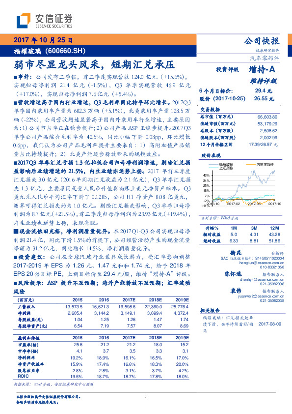 弱市尽显龙头风采，短期汇兑承压