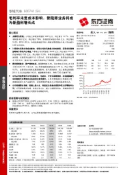 毛利率未受成本影响，新能源业务将成为新盈利增长点