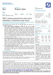 3Q17: looking beyond the short-term volatilities, investment case intact