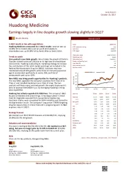 Earnings largely in line despite growth slowing slightly in 3Q17