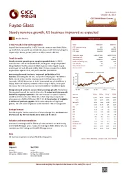Steady revenue growth; US business improved as expected