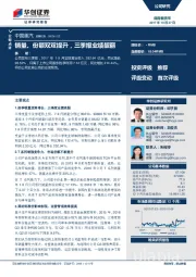 销量、份额双双提升，三季报业绩靓丽