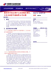 量价齐升助主营矿山业务稳定增长，汇兑与投资亏损拖累公司业绩