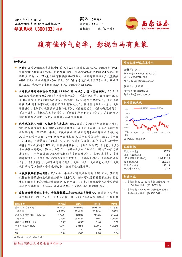 腹有佳作气自华，影视白马有良策