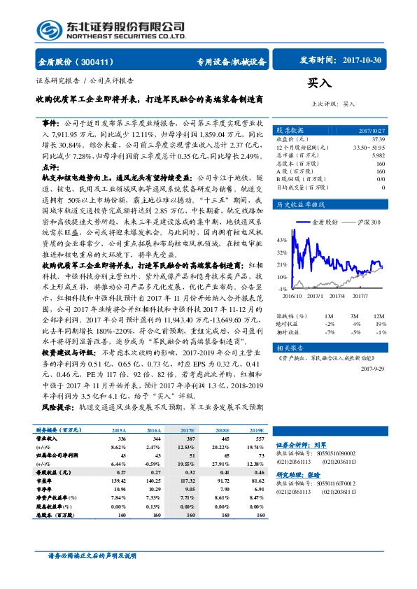 收购优质军工企业即将并表，打造军民融合的高端装备制造商